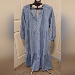 Stylish Blue Denim Dress